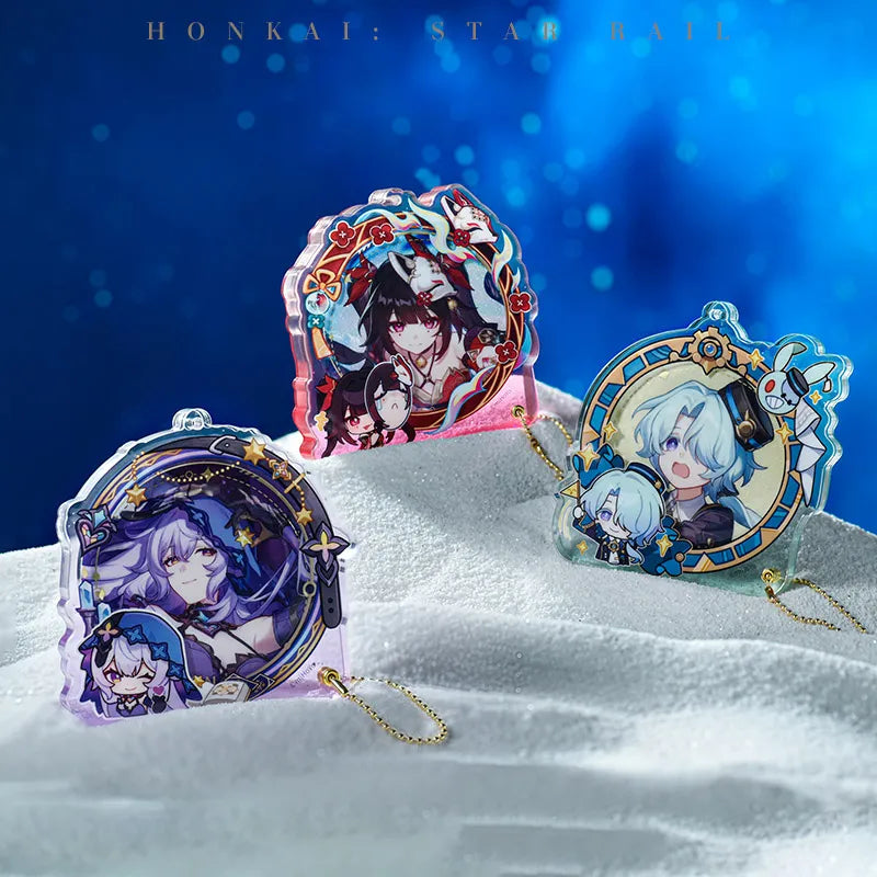 Honkai: Star Rail Pom-Pom Gallery Acrylic Badge Display Cases collection