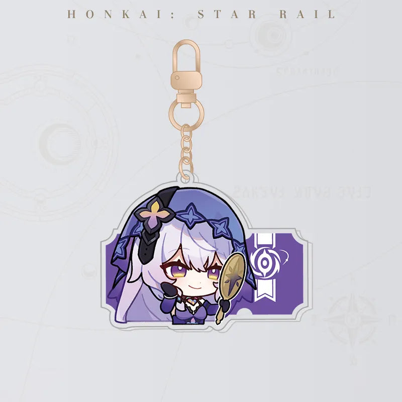 Honkai: Star Rail Pom-Pom Gallery Black Swan acrylic charm
