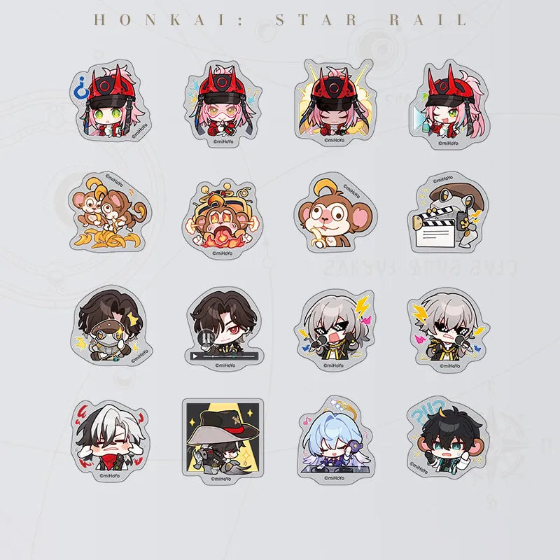 Honkai: Star Rail Pom-Pom Gallery Annals of Pinecany's Mappou Age Chibi Sticker Pack