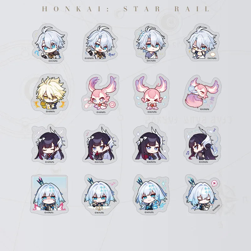Honkai: Star Rail Pom-Pom Gallery For the Sun is Set to Die Chibi Sticker Pack
