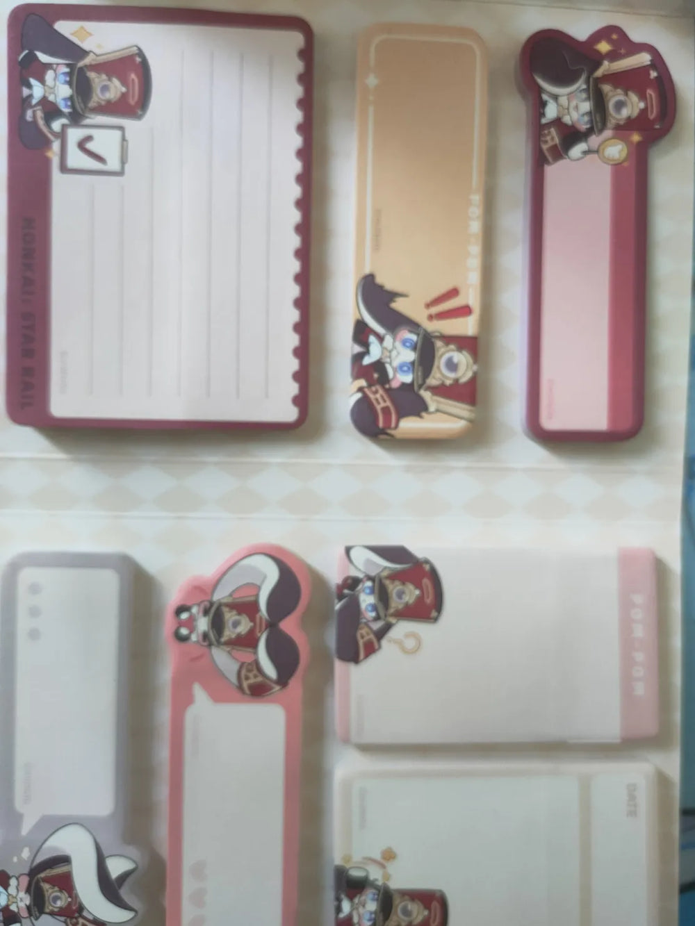 Honkai: Star Rail Pom-Pom Gallery Series Chibi-Haftnotiz-Set