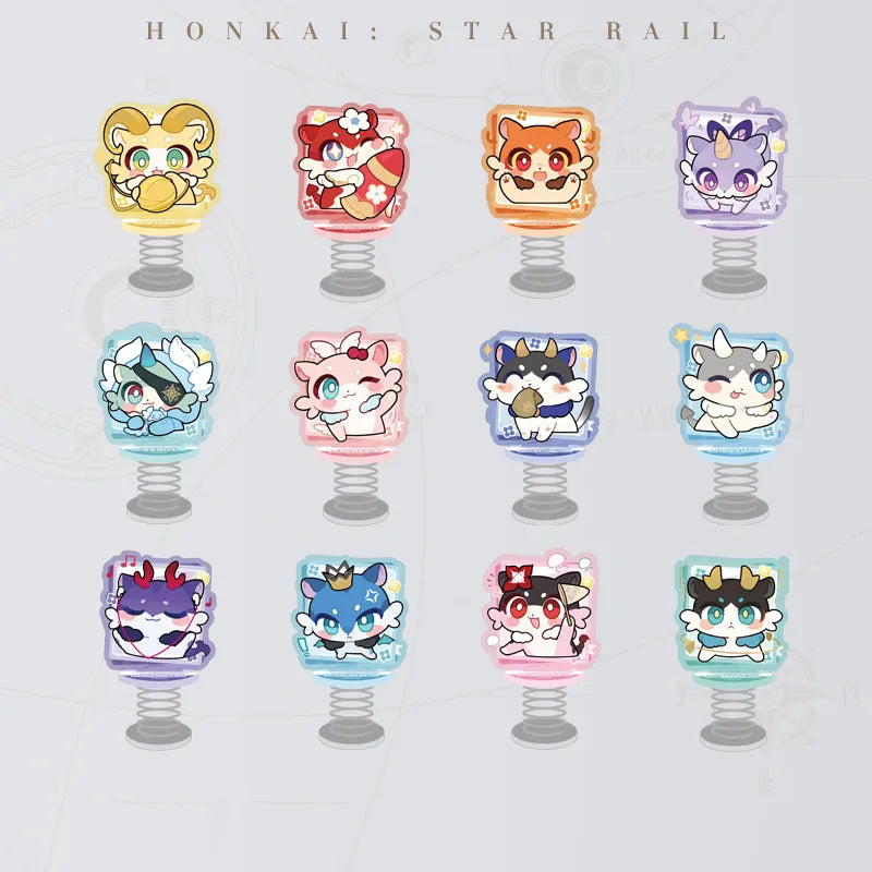 Honkai: Star Rail Pom-Pom Gallery Chimera Acrylic Shakers collection with 12 variants