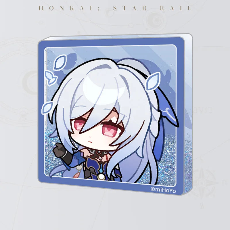 Honkai: Star Rail Pom-Pom Gallery Flowing Sand Acrylic Fridge Magnet featuring Jingliu