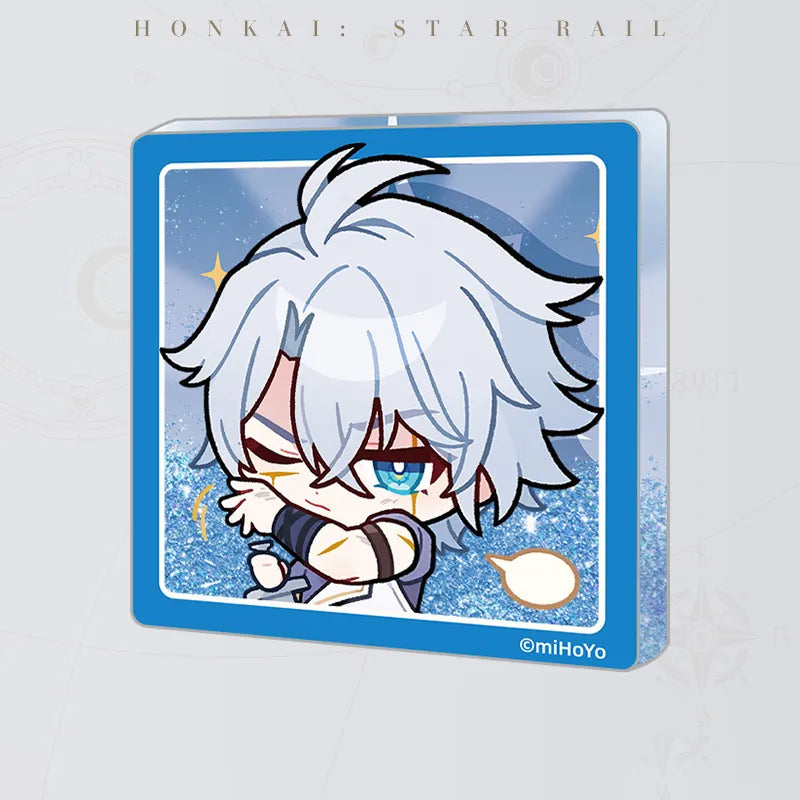 Honkai: Star Rail Pom-Pom Gallery Flowing Sand Acrylic Fridge Magnet featuring Phainon