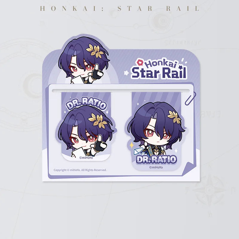 Honkai: Star Rail Pom-Pom Gallery Magnetic Bookmarks featuring Dr. Ratio
