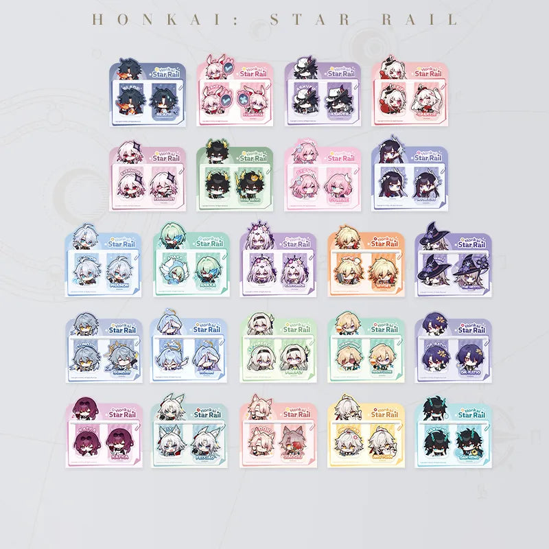 Honkai: Star Rail Pom-Pom Gallery Magnetic Bookmark Set character collection
