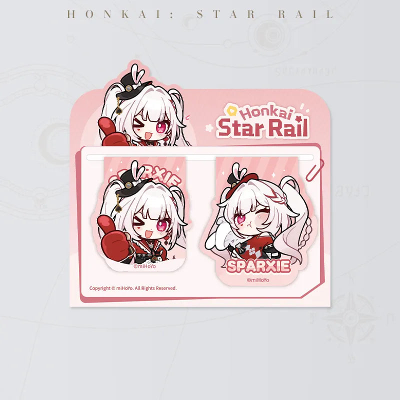 Honkai: Star Rail Pom-Pom Gallery Magnetic Bookmarks featuring Sparxie
