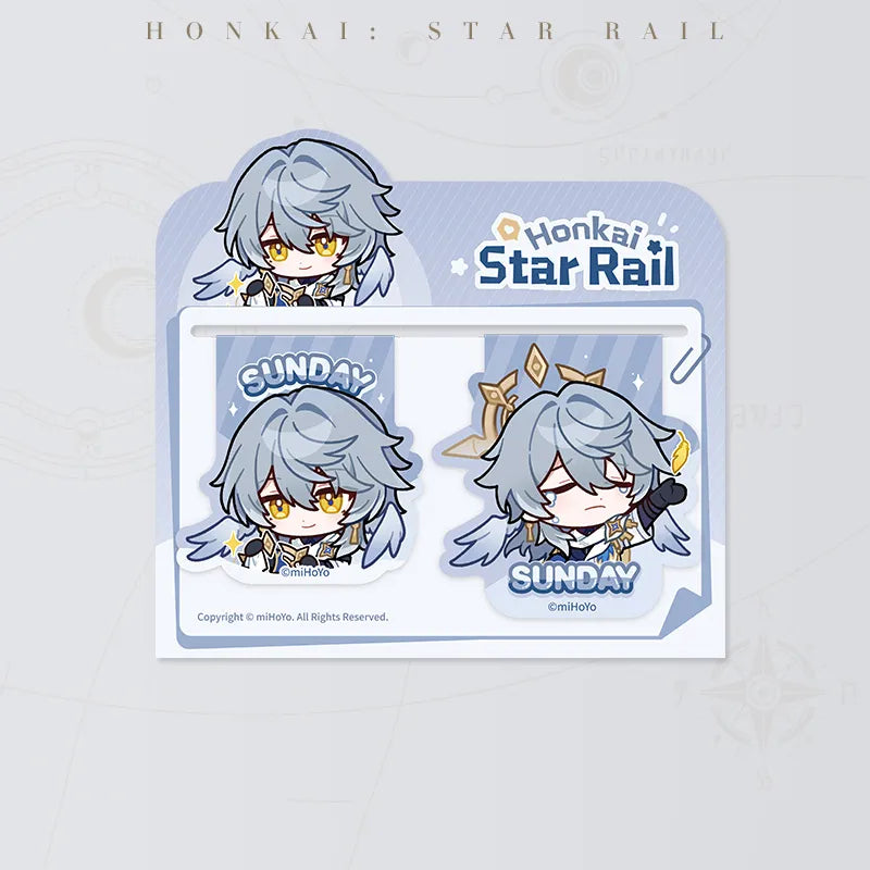 Honkai: Star Rail Pom-Pom Gallery Magnetic Bookmarks featuring Sunday
