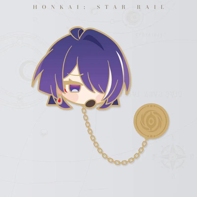 Honkai: Star Rail Pom-Pom Gallery Acheron B metal badge