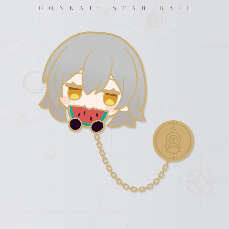 Honkai: Star Rail Pom-Pom Gallery Trailblazer Female metal badge