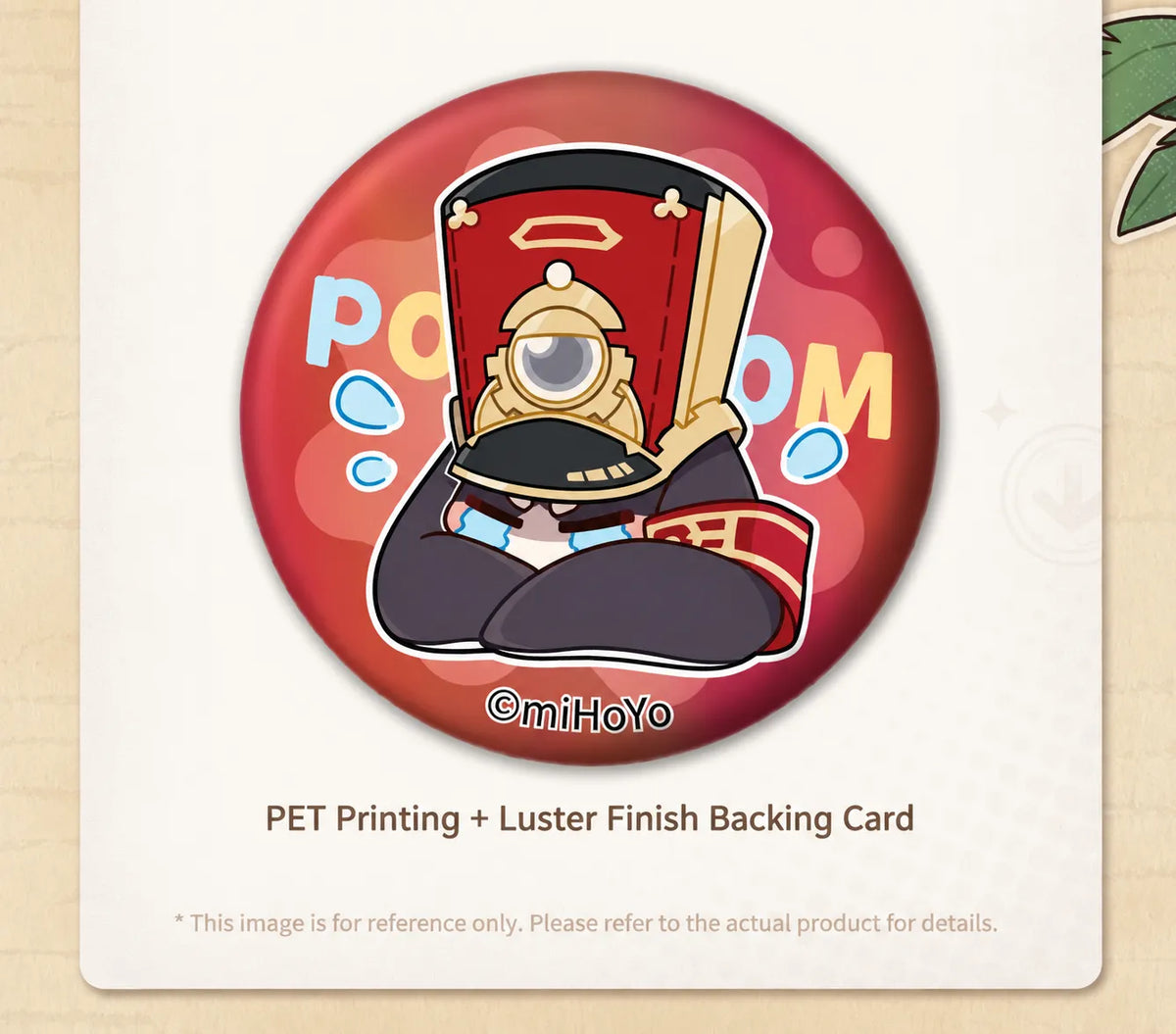 Honkai: Star Rail Pom-Pom Gallery Pom-Pom Mini Tinplate Badge close-up