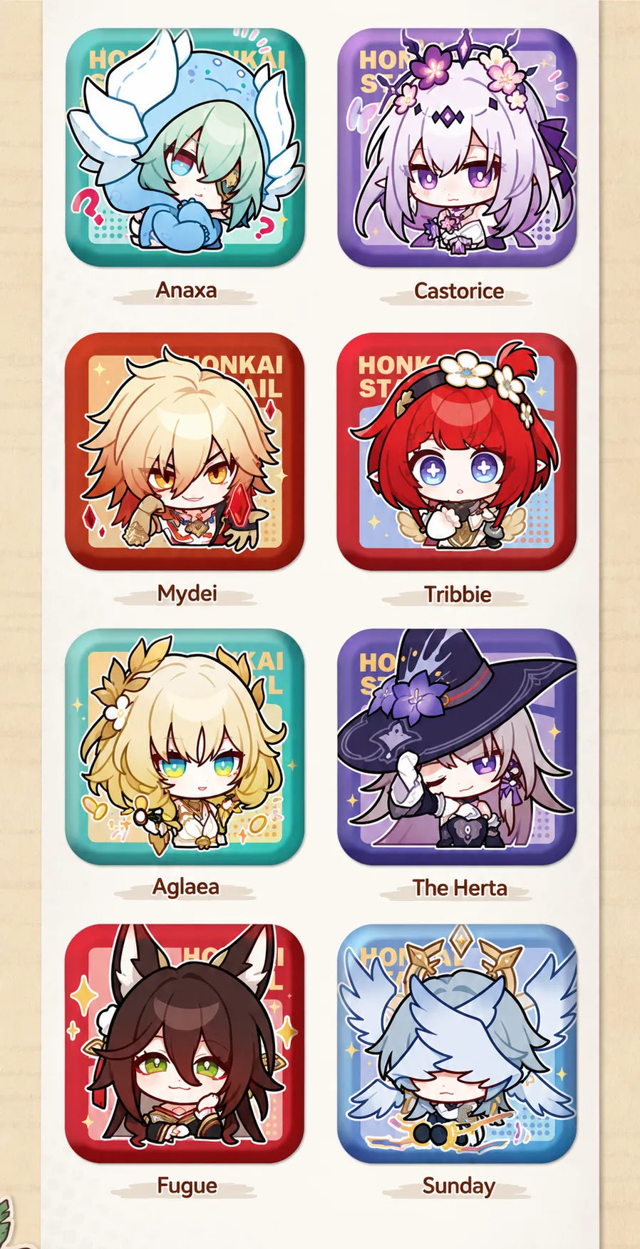 Honkai: Star Rail Pom-Pom Gallery Square Badges detail 6