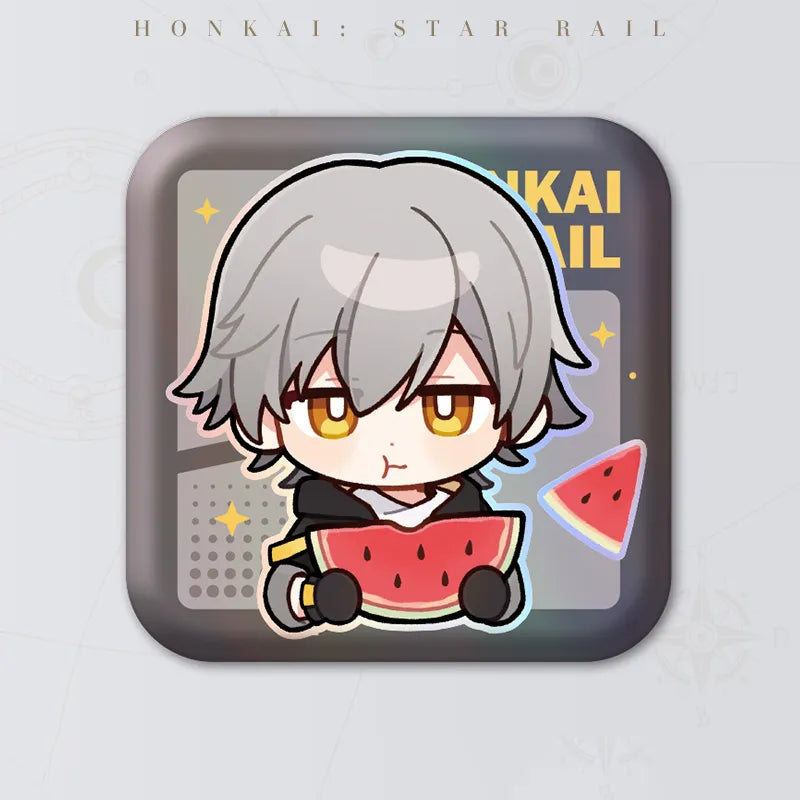 Honkai: Star Rail Pom-Pom Gallery Trailblazer Male square badge