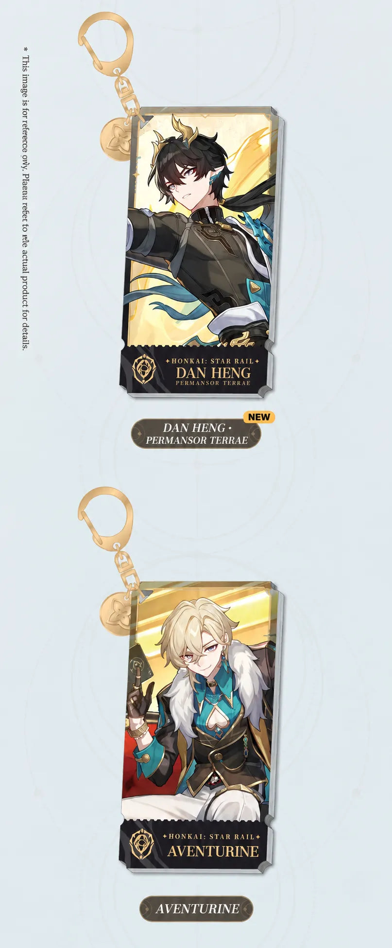 Dan Heng • Permansor Terrae and Aventurine Preservation acrylic charms