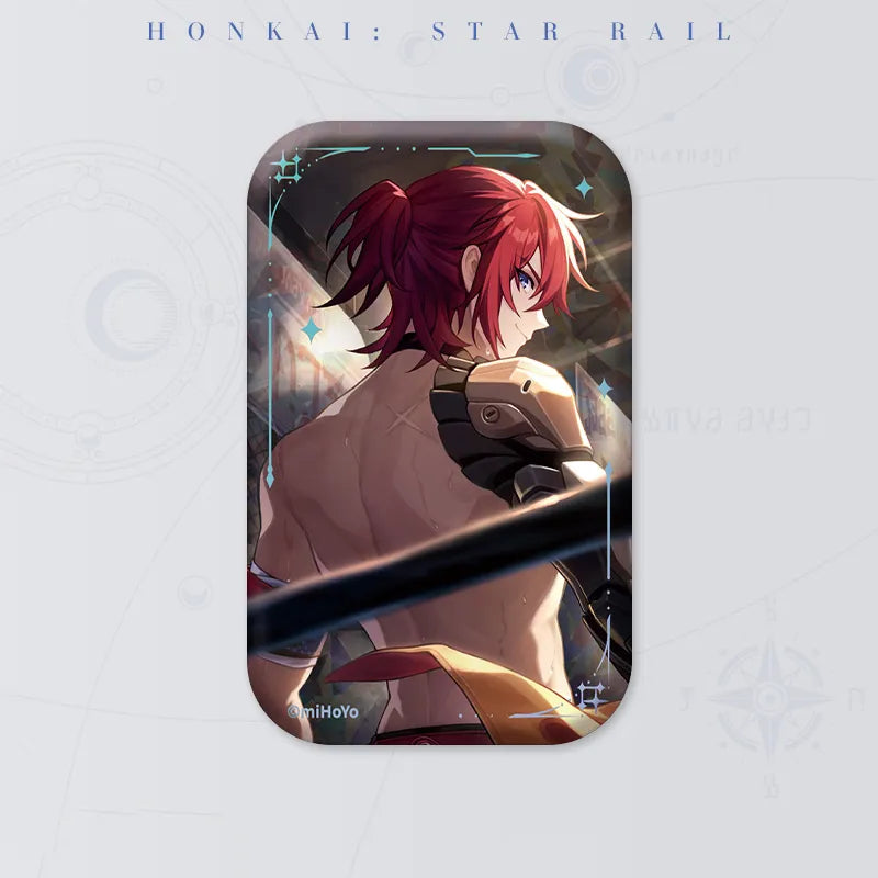Honkai: Star Rail Resolution Shines As Pearls of Sweat Light Cone Tinplate Badge