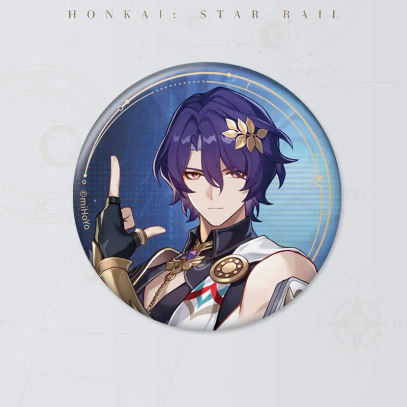 Honkai: Star Rail Starry Invitation Series Dr. Ratio round badge