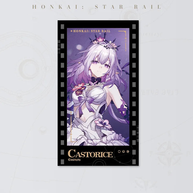 Honkai: Star Rail Starry Invitation Series Castorice Filmstrip Card on white background
