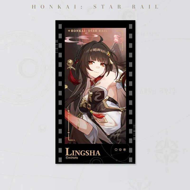 Honkai: Star Rail Starry Invitation Series Lingsha Filmstrip Card on white background