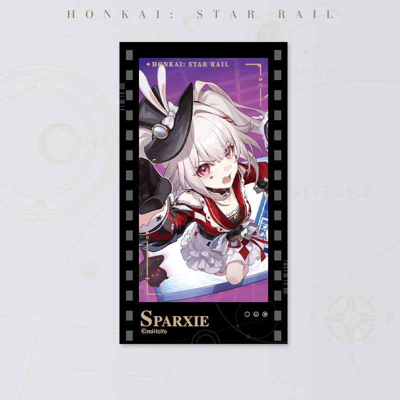 Honkai: Star Rail Starry Invitation Series Sparxie Filmstrip Card on white background