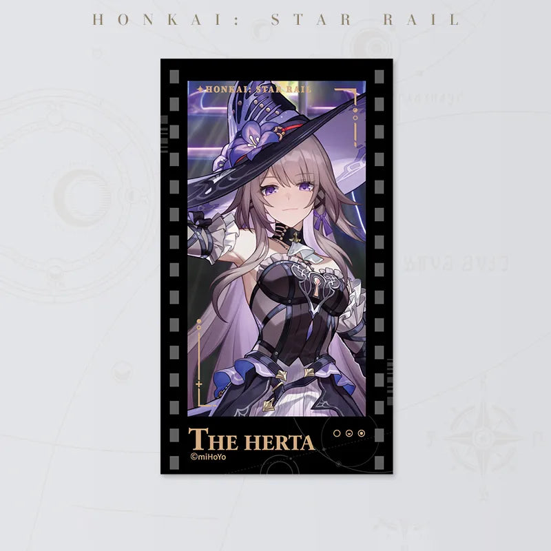 Honkai: Star Rail Starry Invitation Series The Herta Filmstrip Card on white background