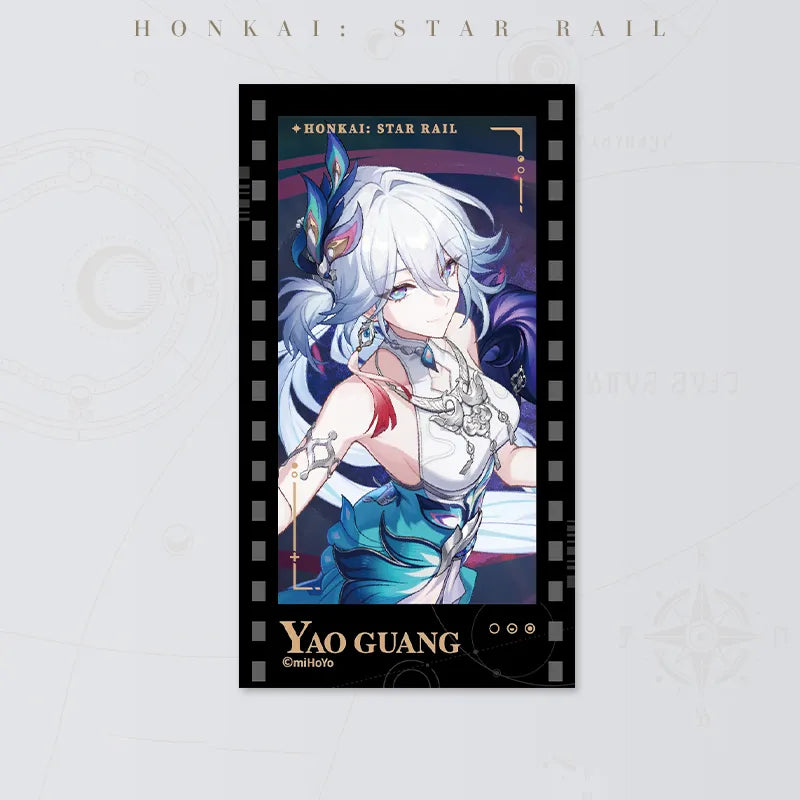 Honkai: Star Rail Starry Invitation Series Yao Guang Filmstrip Card on white background