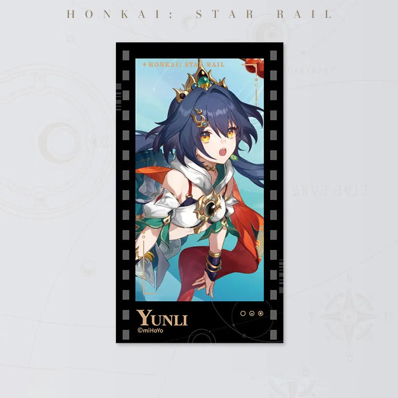 Honkai: Star Rail Starry Invitation Series Yunli Filmstrip Card on white background