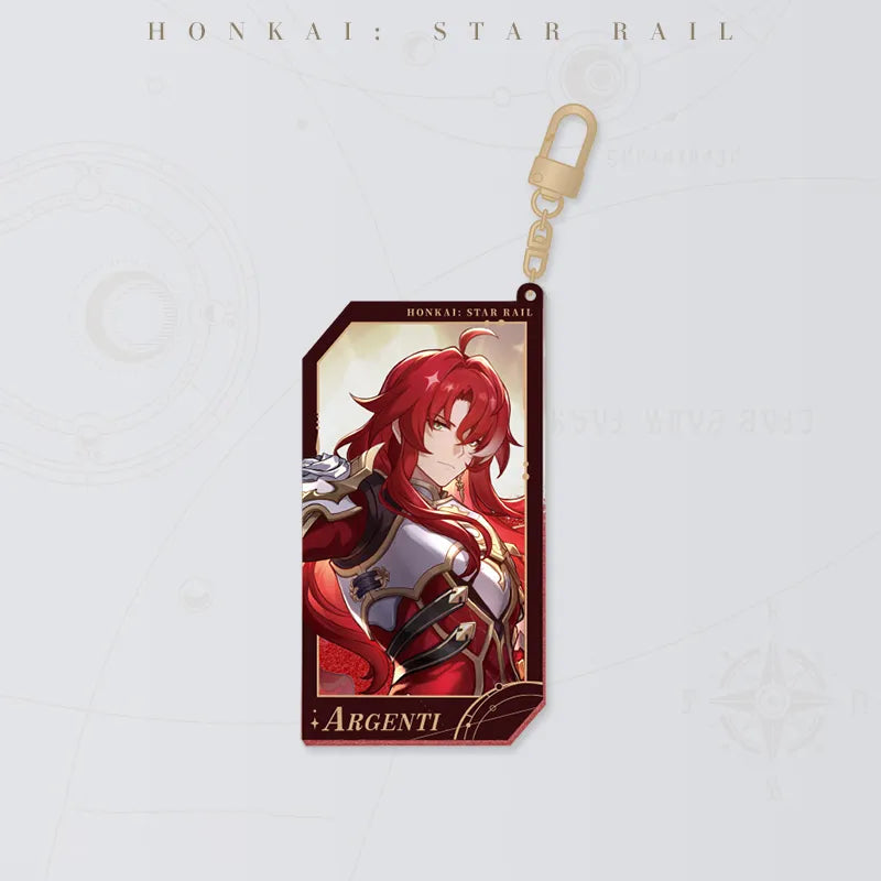 Honkai: Star Rail Starry Invitation Series Argenti Flowing Sand Acrylic Charm