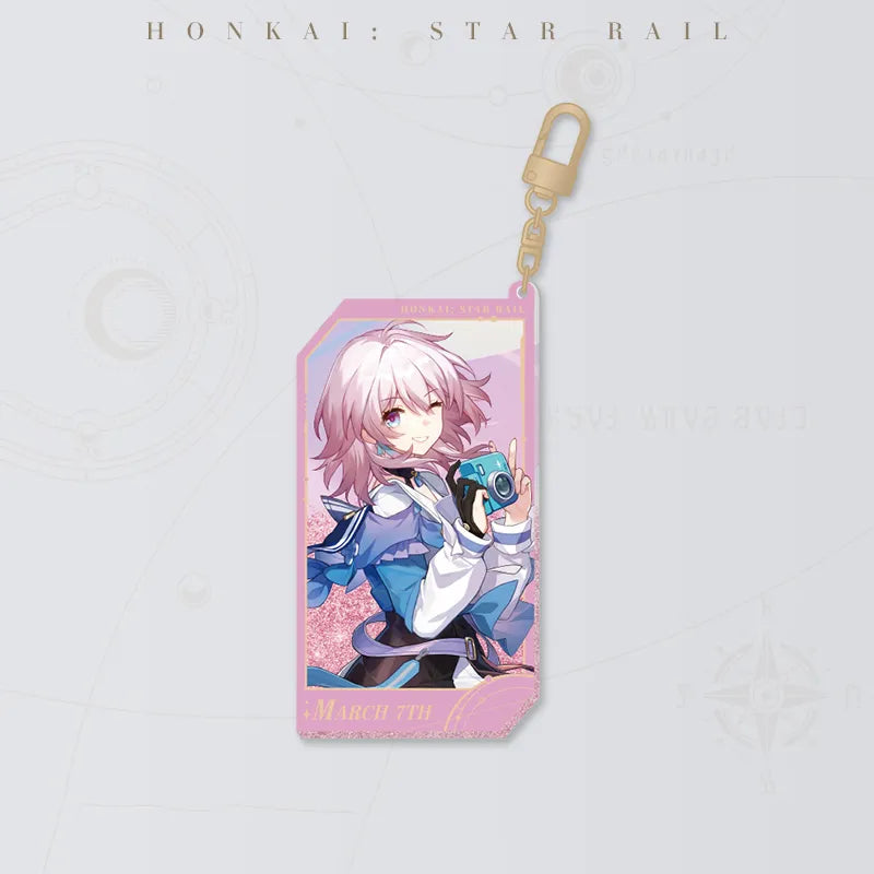 Honkai: Star Rail Starry Invitation Series March 7th Flowing Sand Acrylic Charm