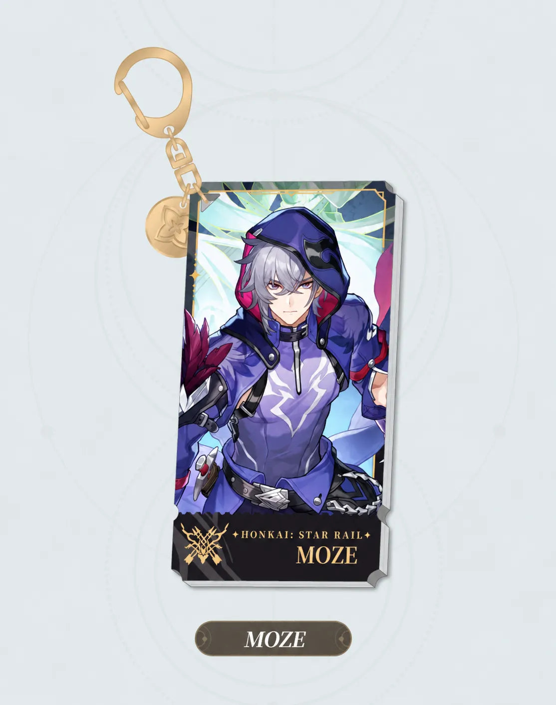Moze The Hunt acrylic charm with gold-tone clasp