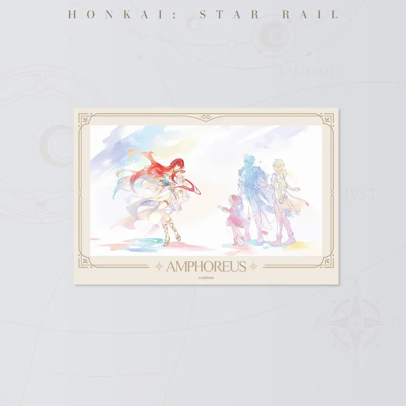 Honkai Star Rail Riding the West Wind Soaring Afar B lenticular card featuring a character reunion scene
