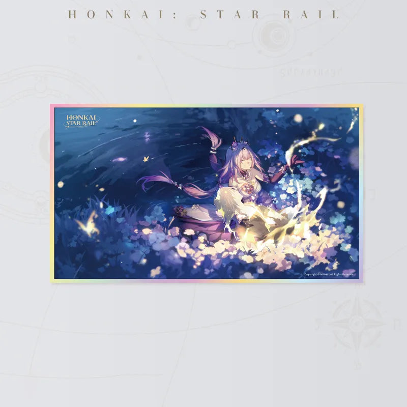 Honkai Star Rail After We Embraced A PET art board featuring a luminous floral scene