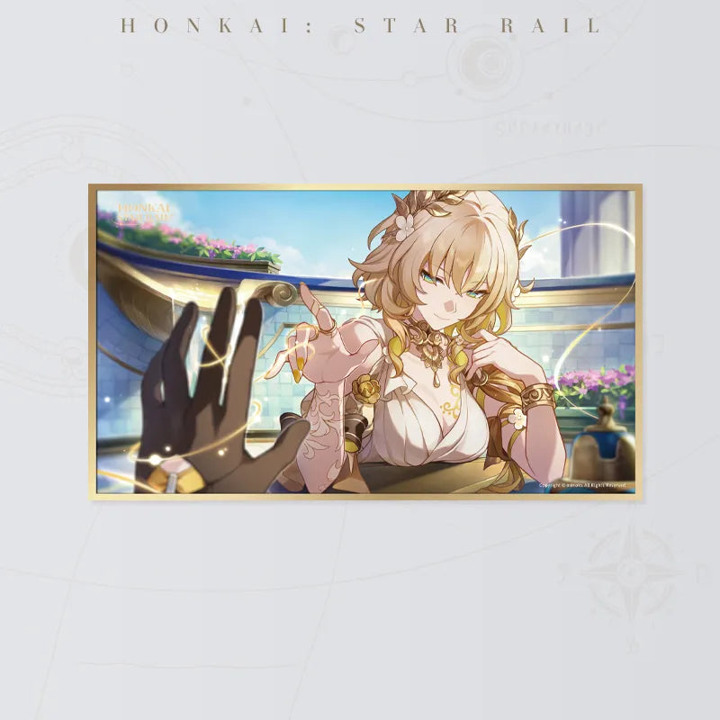 Honkai Star Rail Aglaea A PET art board featuring Aglaea reaching forward in a sunlit setting
