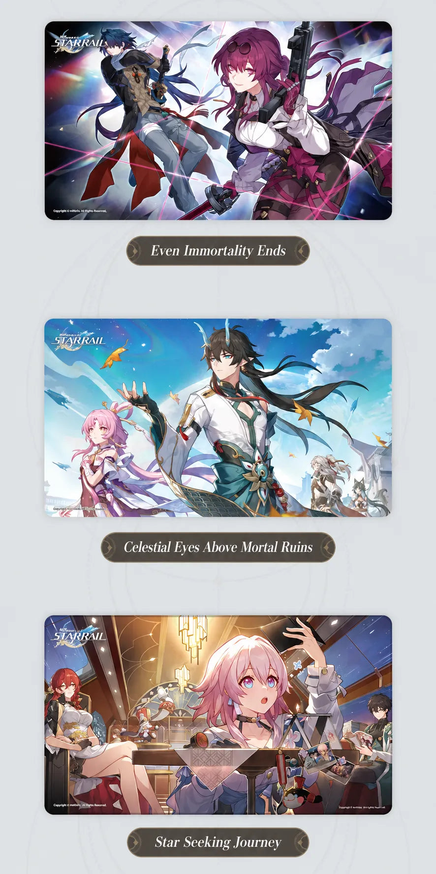Honkai: Star Rail Theme Series Desk Mat artwork details