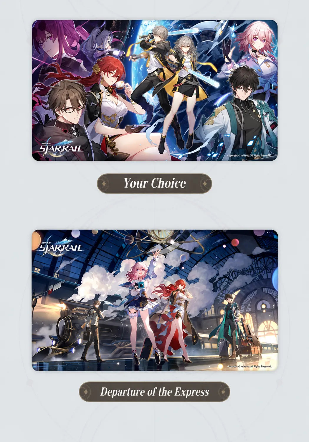 Honkai: Star Rail Theme Series Desk Mat material and size details