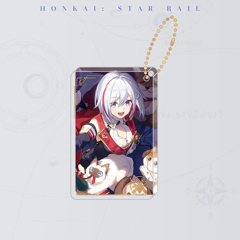 Honkai: Star Rail Worrisome, Blissful thick acrylic charm featuring Topaz and Numby