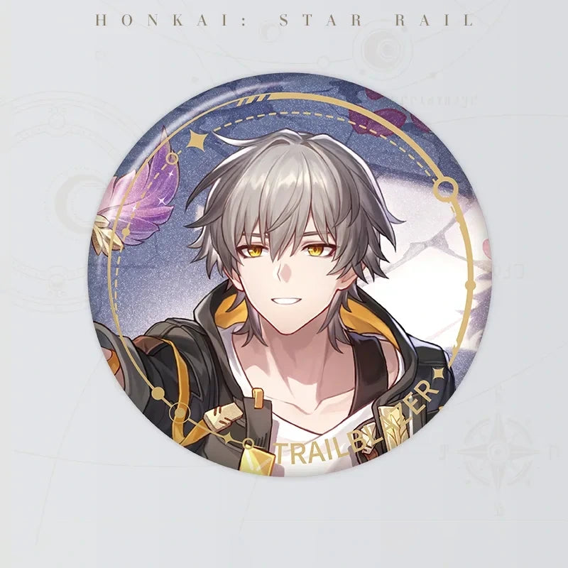 Honkai: Star Rail Trailblazer Male Character Artwork Series Remembrance Tinplate Badge