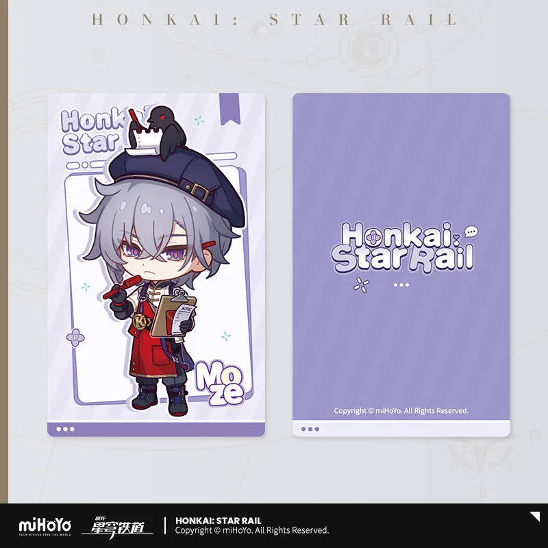 Honkai: Star Rail Moze Time to Feast! chibi holographic collectible card