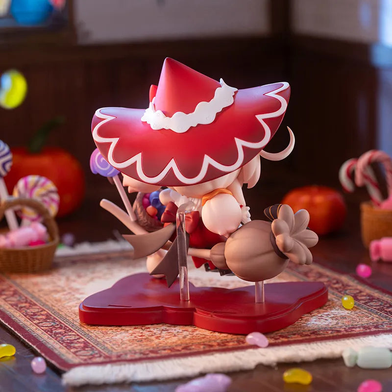 Genshin Impact Klee figure featuring Halloween themed decorations and collectible display scene