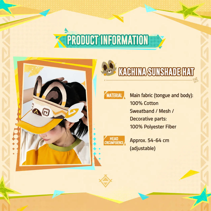 Kachina Sun Visor Hat lifestyle model showcase