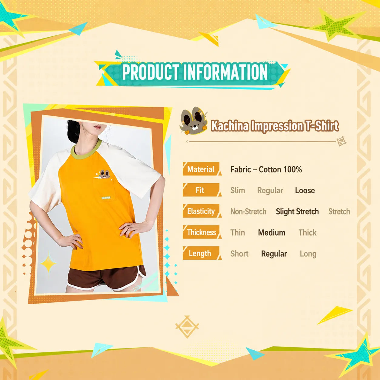 Kachina T Shirt Material Fit and Fabric Information