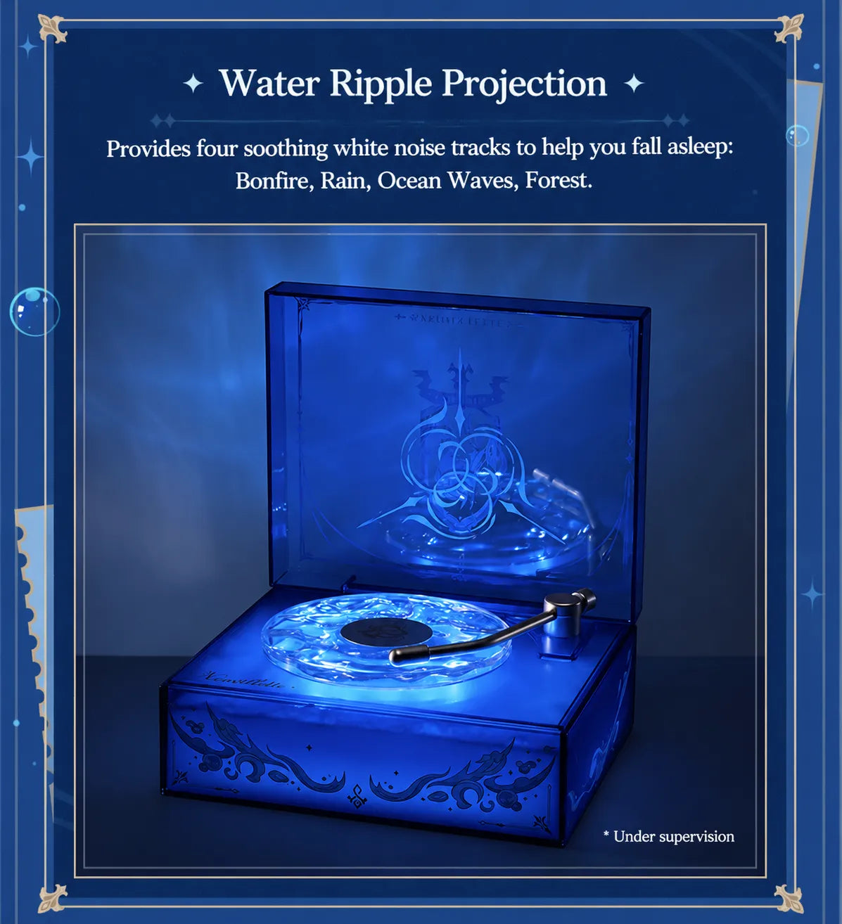 Genshin Impact Neuvillette Bluetooth Speaker featuring custom character voice lines