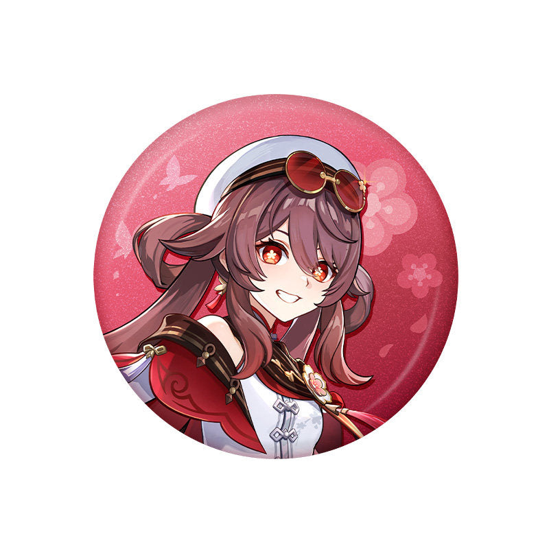 Genshin Impact Hu Tao Teyvat Series Character Badge Display