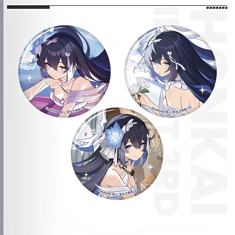 Official Honkai Impact 3rd Stigmata Series Tinplate Badge – Seele Vollerei
