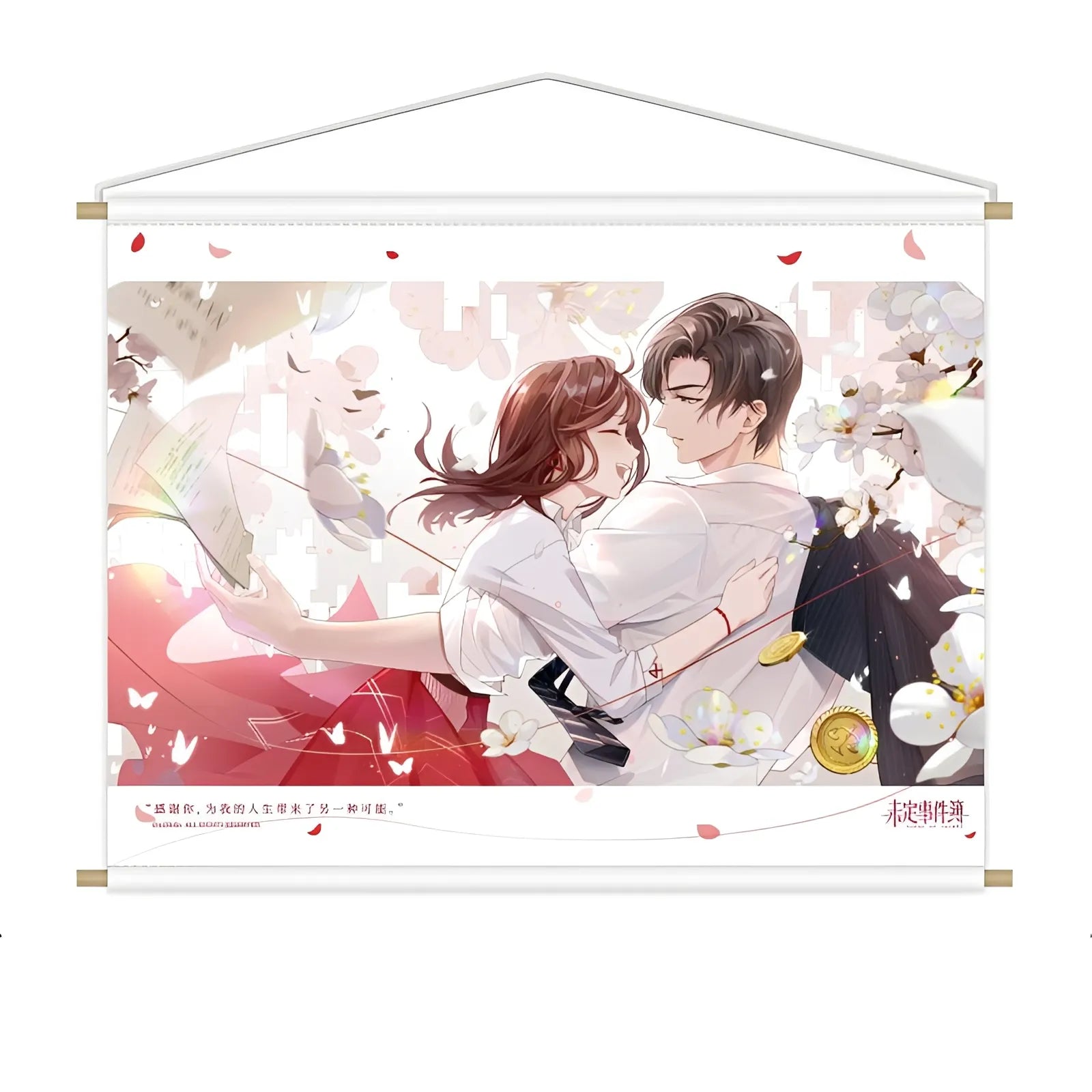 Tears of Themis Artem Wing Flower Language Fabric Wall Scroll