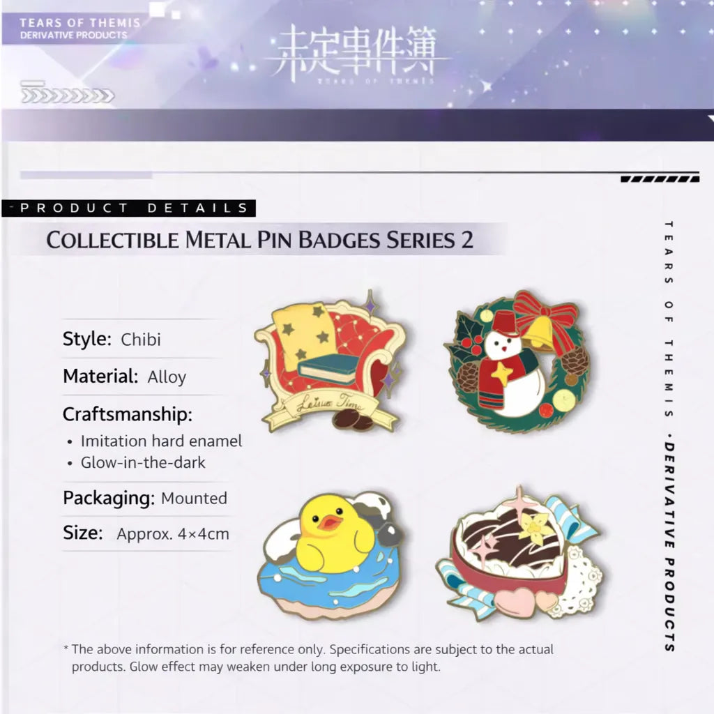 Tears of Themis Collectible Metal Pin Badges Series 2 alloy enamel badge product details