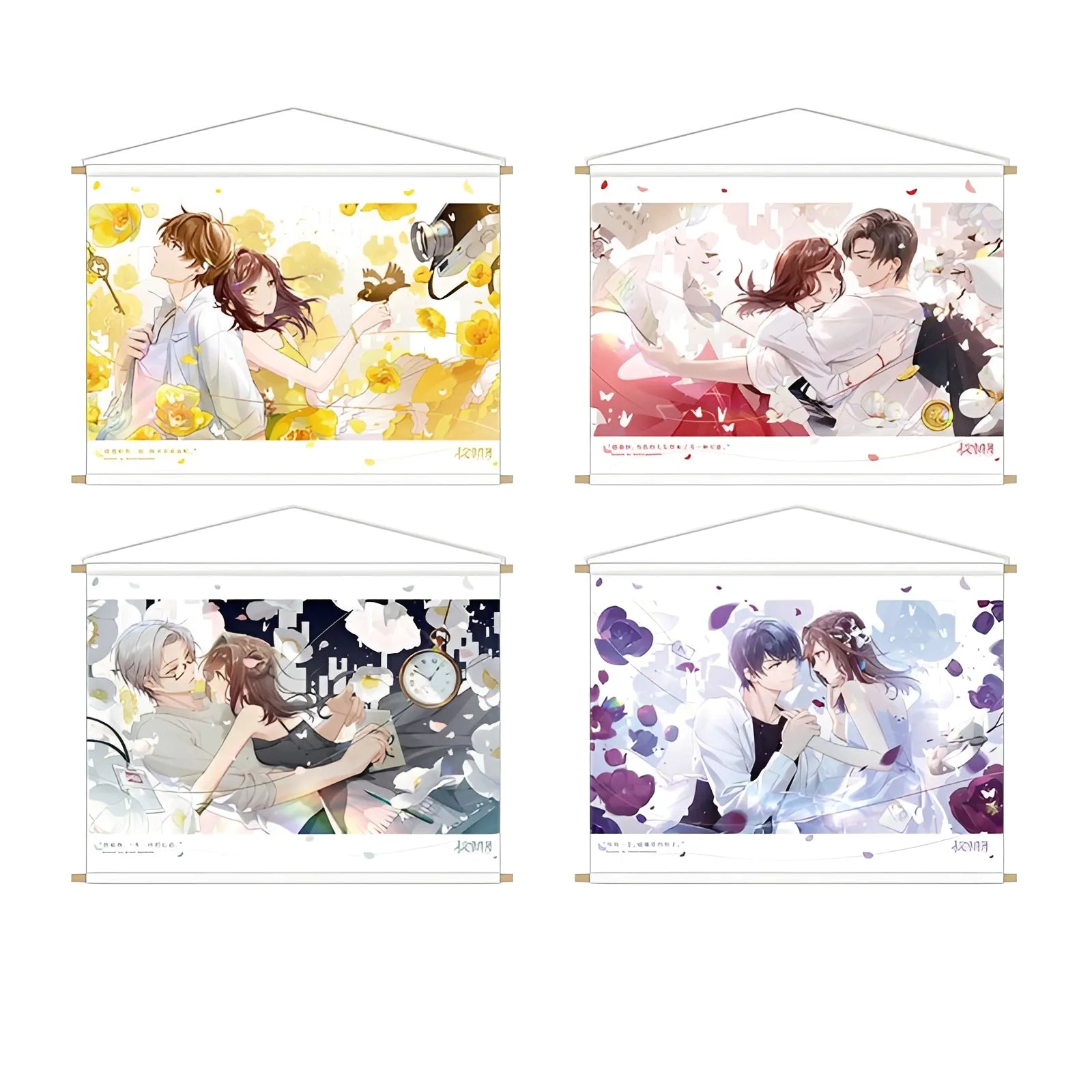 Tears of Themis Flower Language Series Fabric Wall Scroll Collection