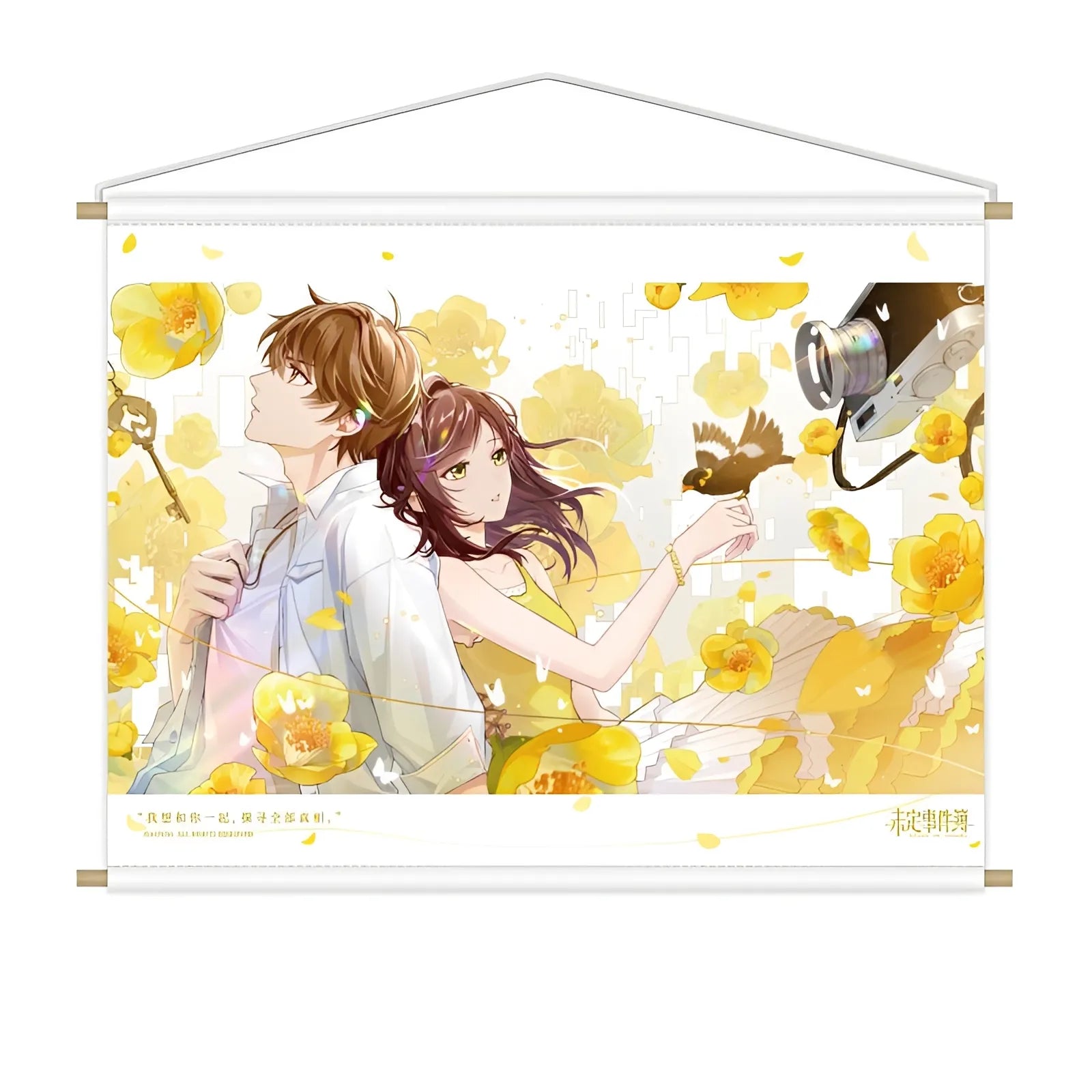 Tears of Themis Luke Pearce Flower Language Fabric Wall Scroll