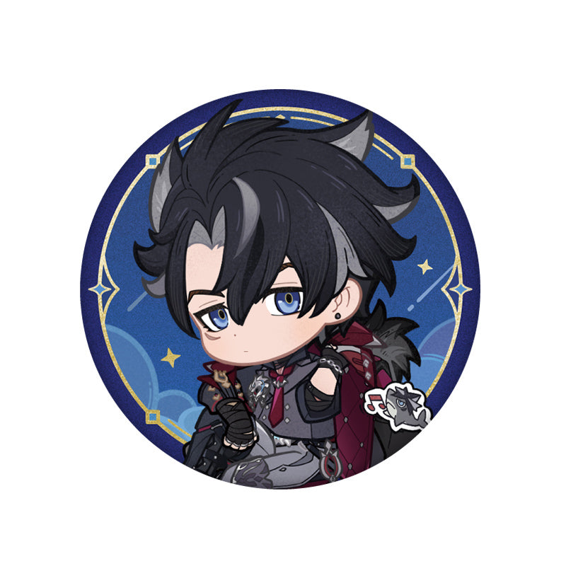 Genshin Impact Wriothesley Starlight Message badge chibi character design
