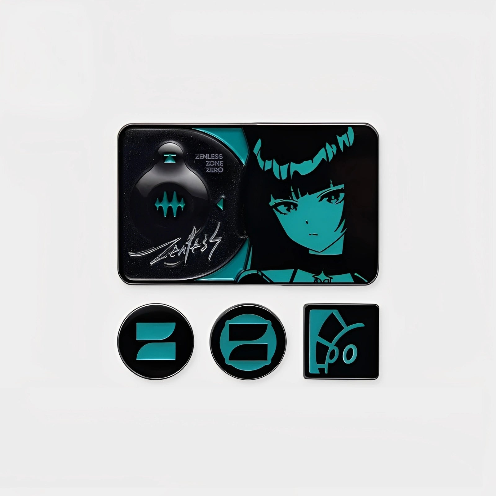 Zenless Zone Zero Hoshimi Miyabi Yuanyan Engraved Series metal badge set with engraved character artwork