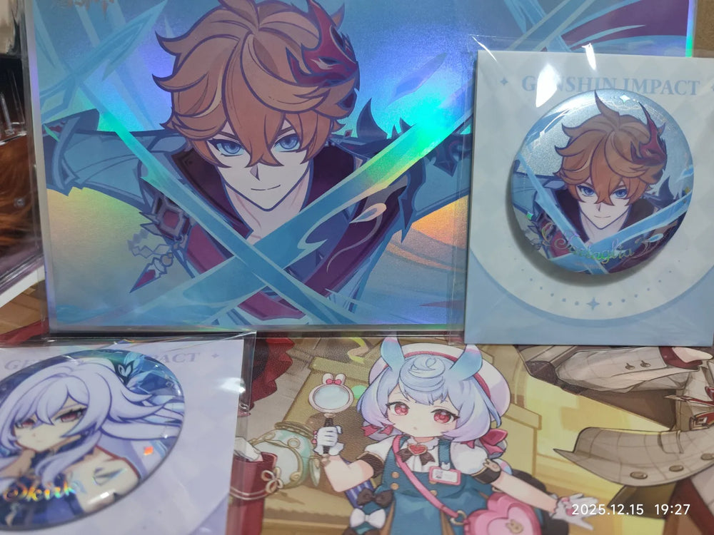 Genshin Impact Skirk & Tartaglia Character Art Paper